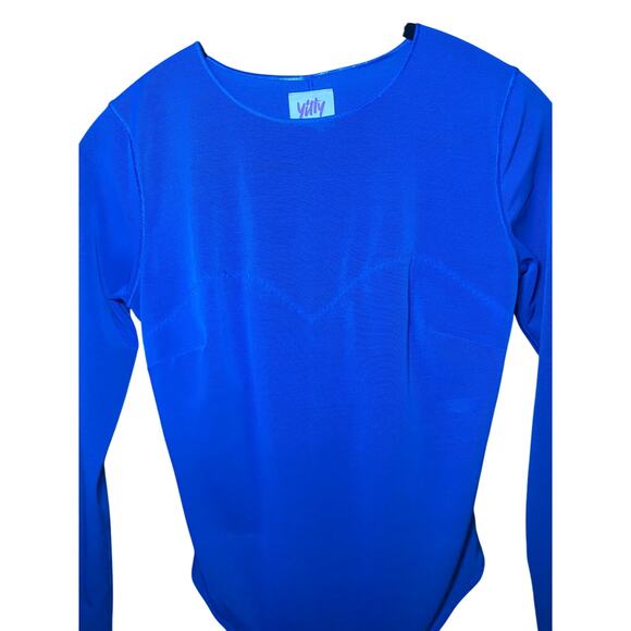 Yitty - Blue Sheer Sweetheart Bodysuit - Shapewear Size Small - Picture 3 of 16